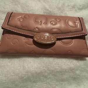 GUESS Embossed Mauve Wallet
